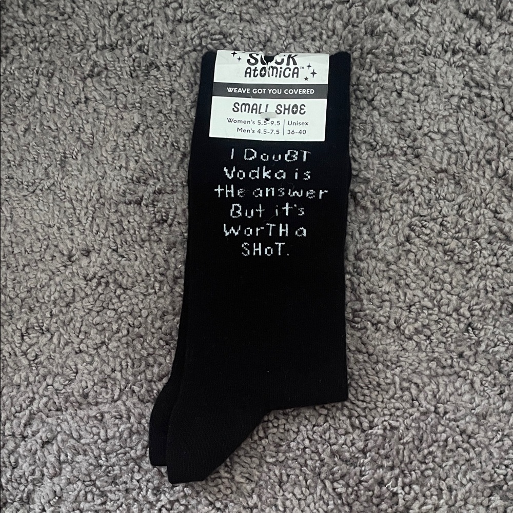 Black Novelty Socks